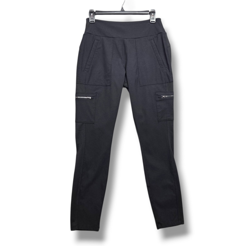 Athleta Headlands Hybrid Cargo II‎ Tight Womens 8 Travel UPF 50 Black Pants
